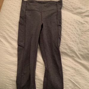 Lulu grey-heathered leggings size 4